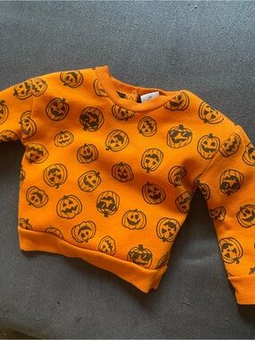 Celebrate! Orange Halloween Infant Sweater (18M)